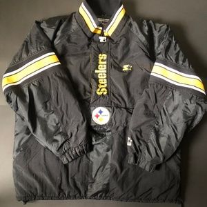 90s Steelers Starter ProLine Coat Halfzip Pullover